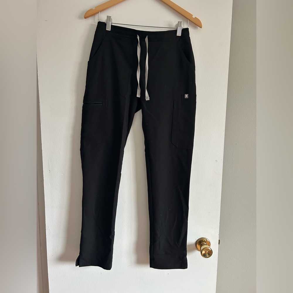 Figs Straight Leg Scrub Pants, Black, XS